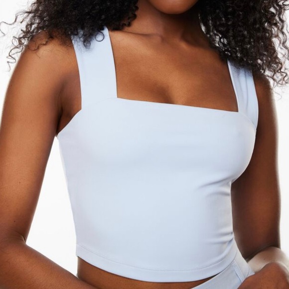 DYNAMITE Lota Sculpt Square Neck Tank Top - Picture 2 of 6